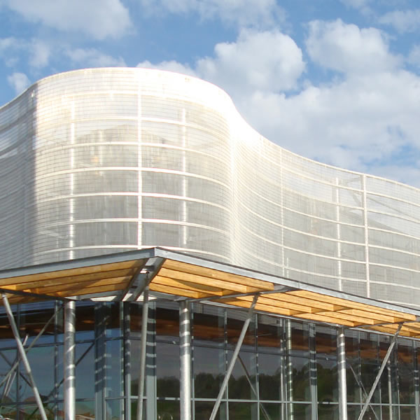 Architectural mesh wire mesh mounting special shapes