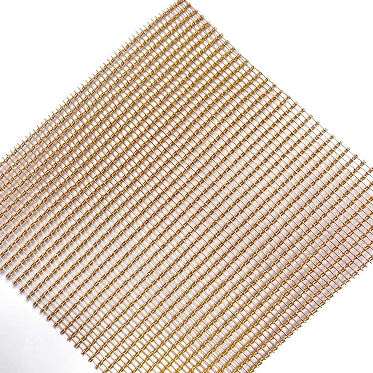 Bronze laminated glass metal mesh
